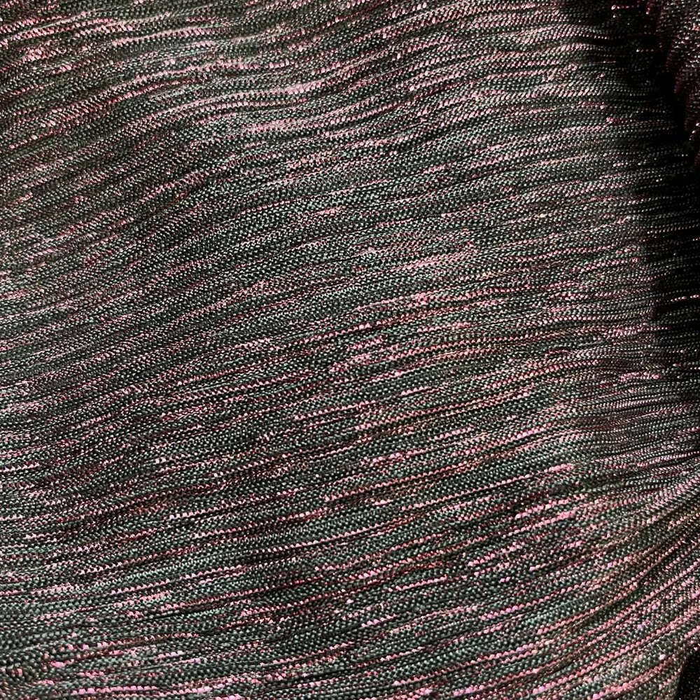 SLNY Metallic Plum Layered Ruffle Dress - Picture 8 of 9